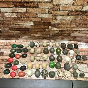 Gi Joe Green and Tan Helmets & Hats lot vintage